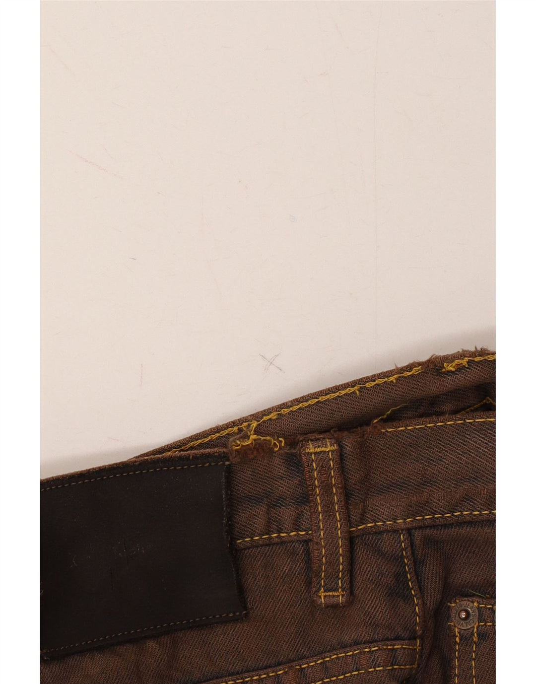 CALVIN KLEIN Womens Tapered Jeans W28 L27 Brown Cotton Vintage Calvin Klein and Second-Hand Calvin Klein from Messina Hembry 