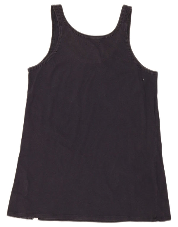 Wrangler Womens Graphic Vest Top Reino Unido 10 Pequeno Azul Marinho