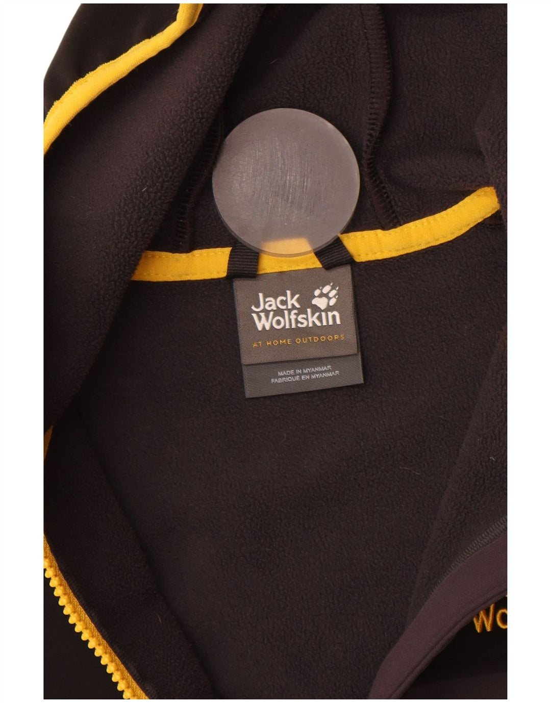 Jaqueta bomber gráfica Jack Wolfskin Boys 13-14 anos cinza bloco colorido