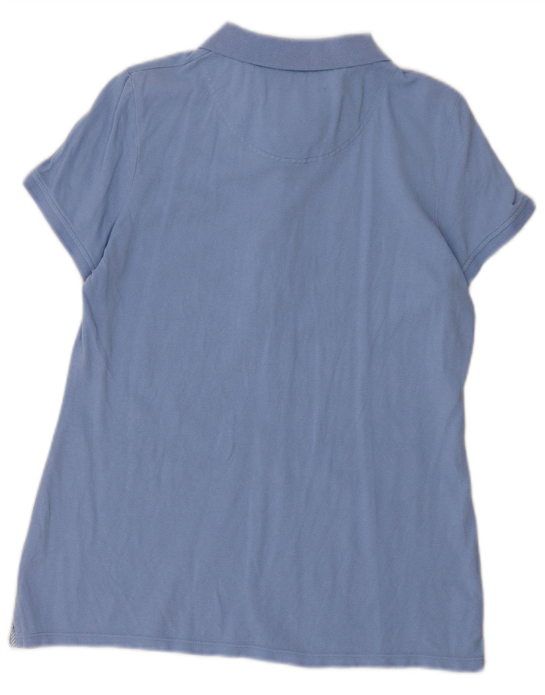Camisa polo feminina Crew Clothing UK 14 azul médio