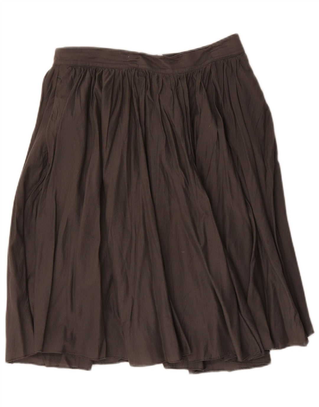 J. Crew Saia plissada feminina US 4 pequena W30 algodão cinza