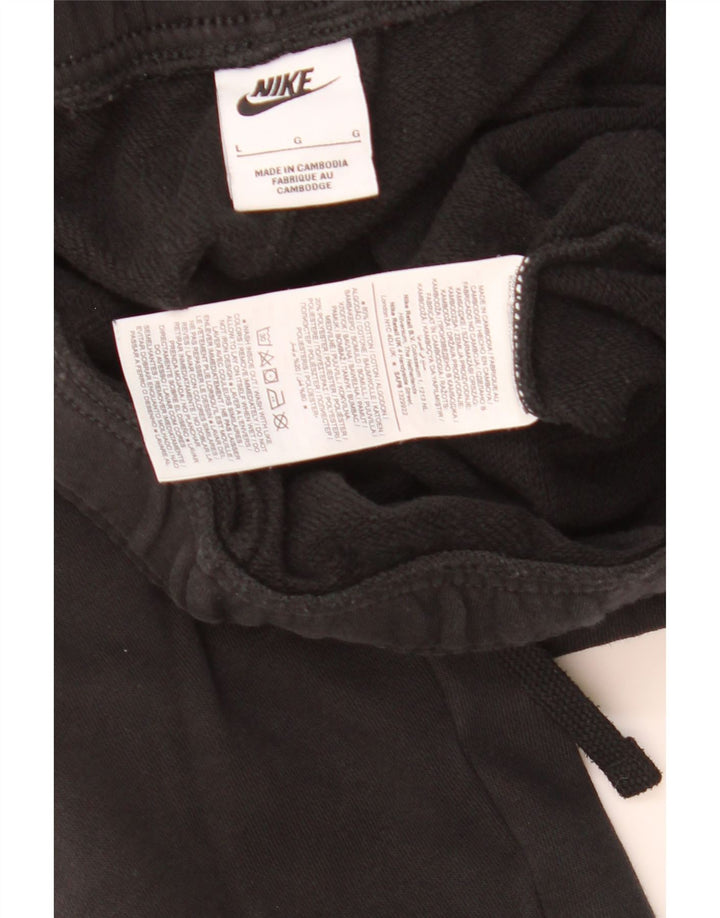 Calça de treino masculina Nike joggers grande algodão preto