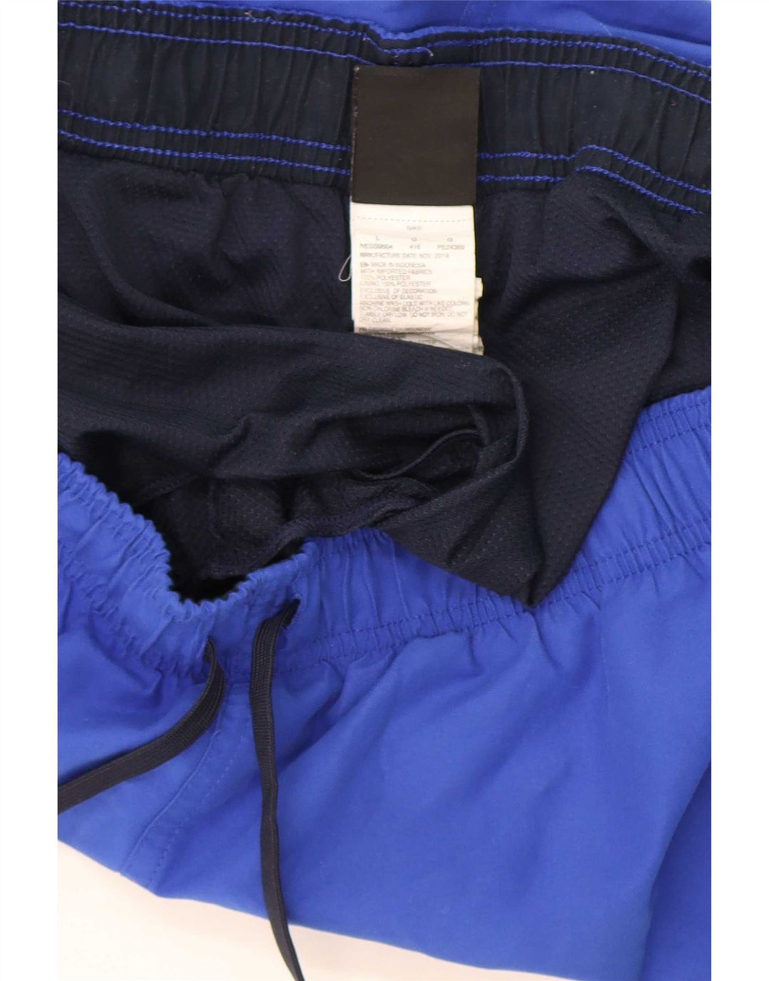 Shorts esportivos gráficos masculinos Nike grande poliéster azul