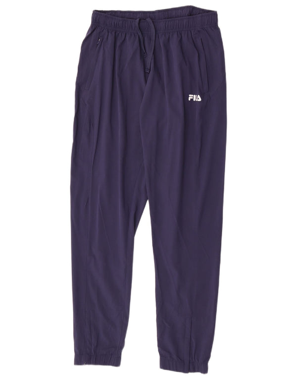Fila Mens Tracksuit Trousers Joggers Medium  Navy Blue Polyester