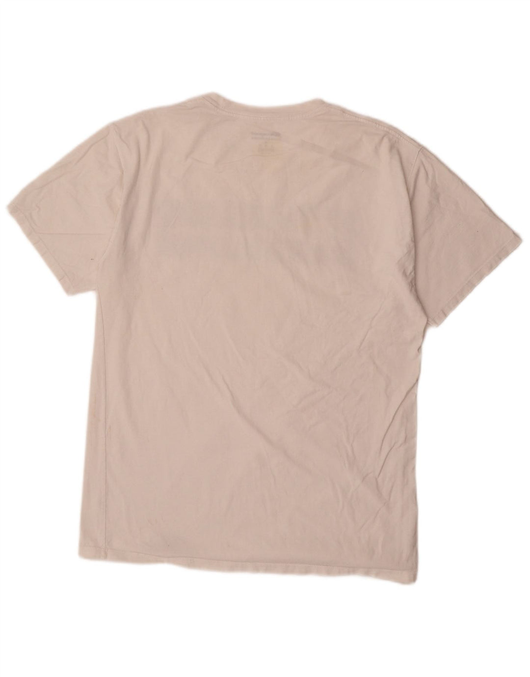 Camiseta gráfica masculina Champion Top médio algodão branco