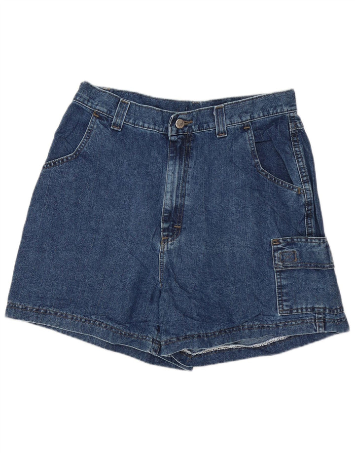 Shorts jeans cargo feminino Lee de cintura alta W32 grande azul