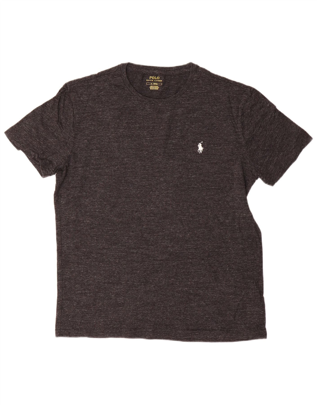 Camiseta masculina Polo Ralph Lauren Top cinza médio algodão