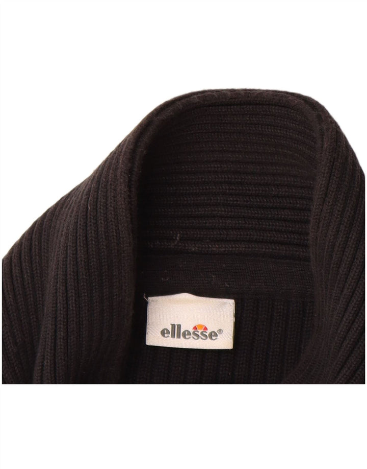 Suéter cardigã masculino ELLESSE XL algodão preto