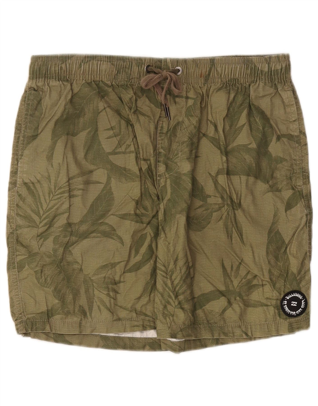 Billabong Mens Sport Shorts Médio Cáqui Floral