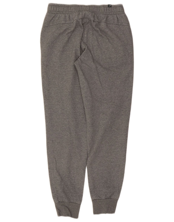 Calça de treino feminina Puma Joggers UK 12 algodão cinza médio