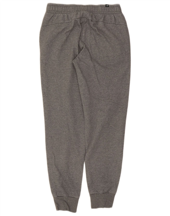 Calça de treino feminina Puma Joggers UK 12 algodão cinza médio