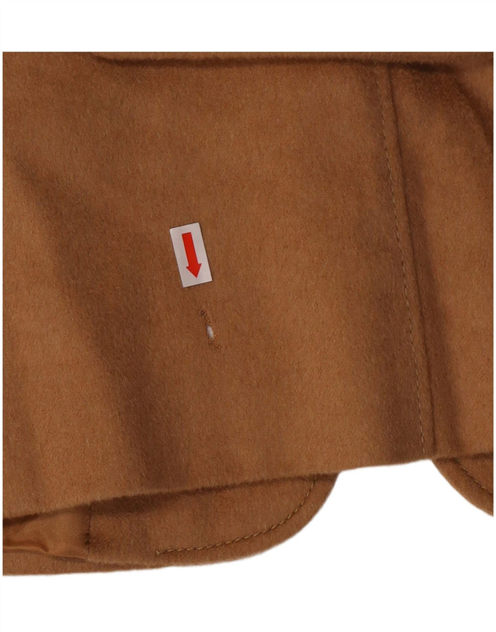 Jaqueta blazer feminina de 4 botões MAX MARA Reino Unido 14 grande bege camelhair clássico