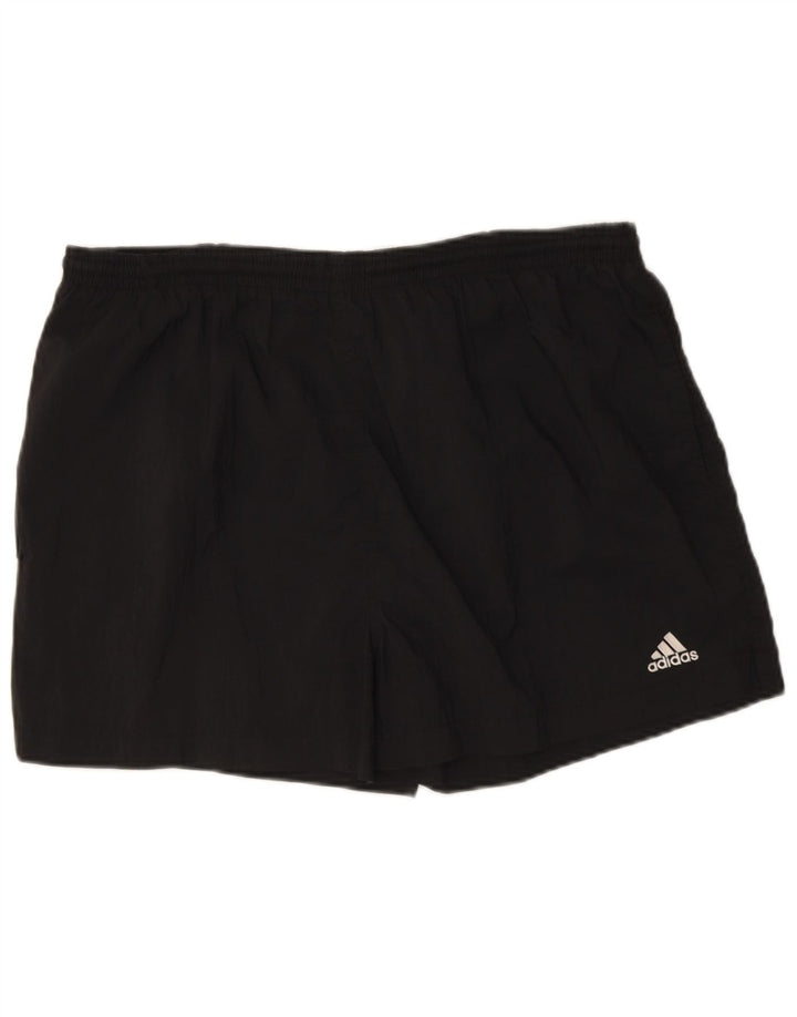Shorts esportivos masculinos Adidas grandes pretos
