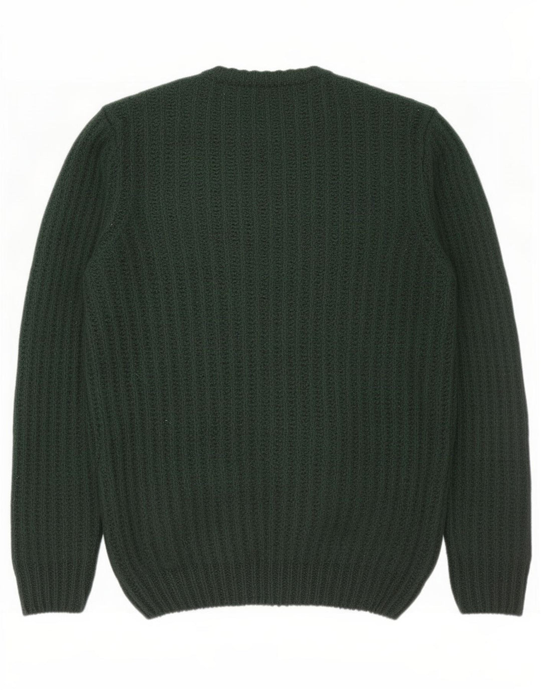 Zara Suéter masculino com gola redonda e acrílico verde médio