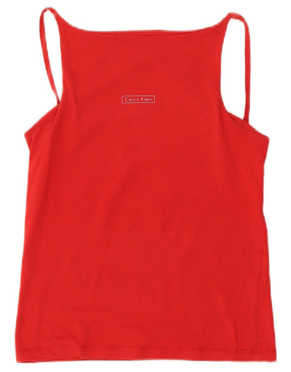 Calvin Klein Jeans Meninas Cami Top 15-16 Anos Algodão Vermelho