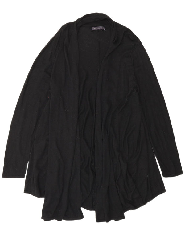 Suéter cardigã feminino aberto com palangre MARKS & SPENCER Reino Unido 20 2XL preto