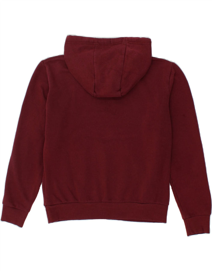 MCKENZIE Womens Oversized Hoodie Jumper UK 4 XS Burgundy Cotton Vintage Mckenzie and Second-Hand Mckenzie from Messina Hembry 