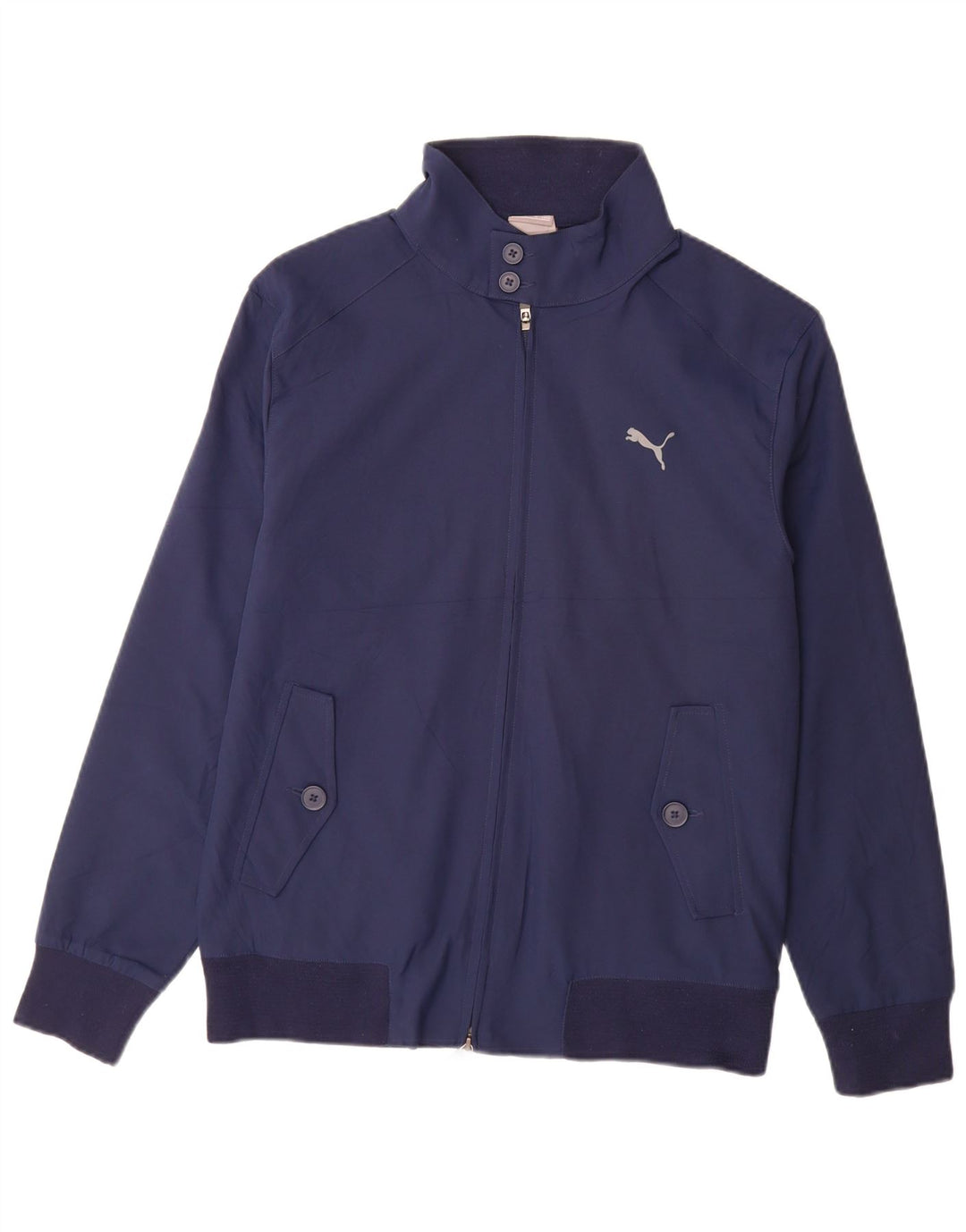 PUMA Mens Bomber Jacket IT 48/50 Médio Azul Marinho