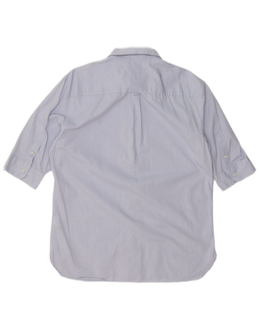 Camisa masculina de manga curta ALL SAINTS XL azul algodão