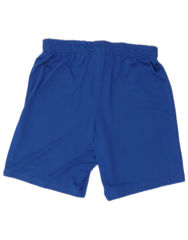 Shorts esportivos femininos Nike Dri Fit UK 14 poliéster azul médio