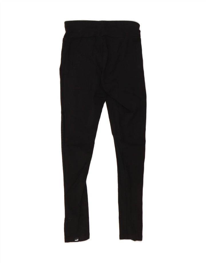 PUMA Womens Leggings UK 8 Small  Black Cotton Vintage Puma and Second-Hand Puma from Messina Hembry 
