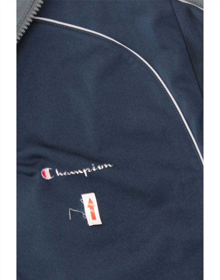 Champion Mens Treino Top Jaqueta XL Azul Marinho Colourblock Poliéster
