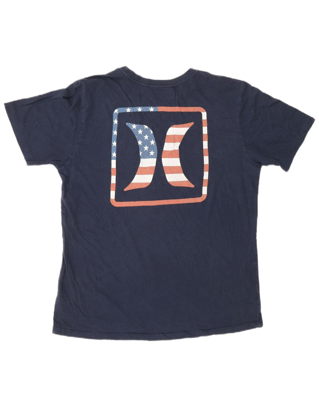 Camiseta gráfica masculina HURLEY Top médio algodão azul marinho