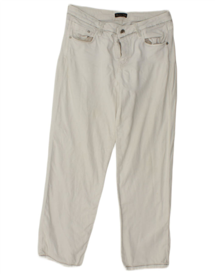 Calça jeans masculina MASSIMO DUTTI EU 40 médio W30 L26 branco