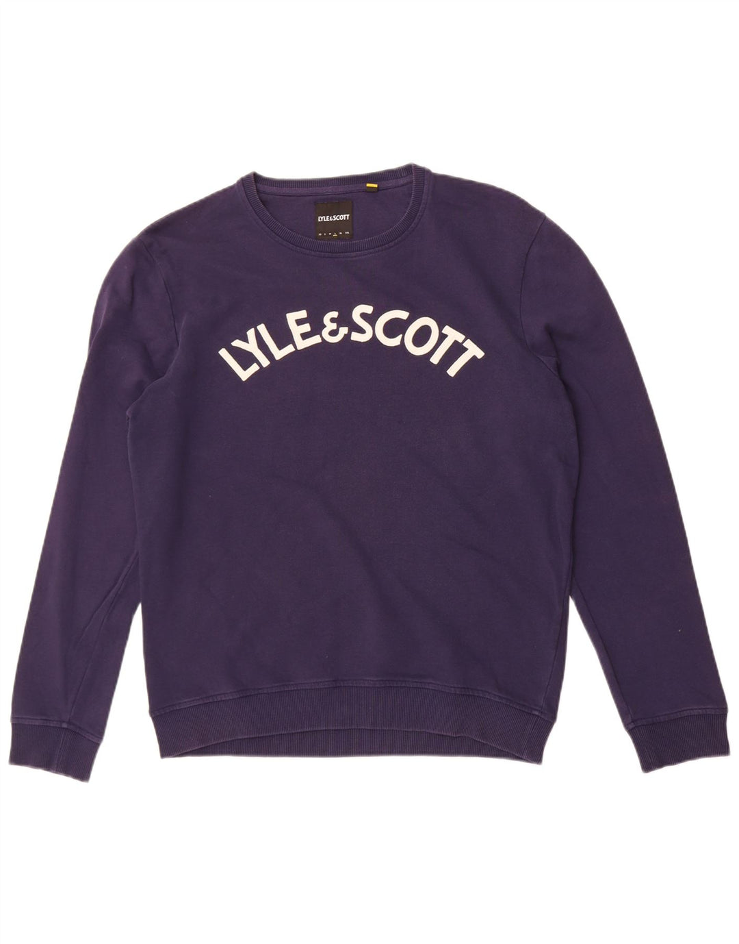 Lyle & Scott moletom gráfico masculino jumper grande algodão azul marinho