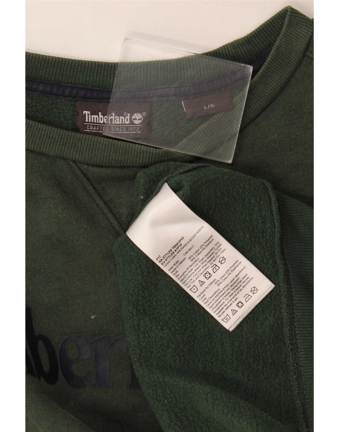 Timberland moletom gráfico masculino jumper grande algodão verde
