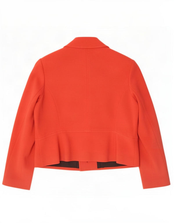 Jaqueta blazer feminina Marks & Spencer com peito duplo UK 18 XL laranja