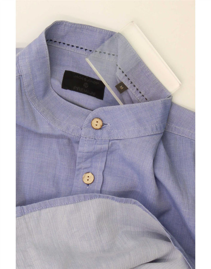 Camisa masculina Jack & Jones azul médio