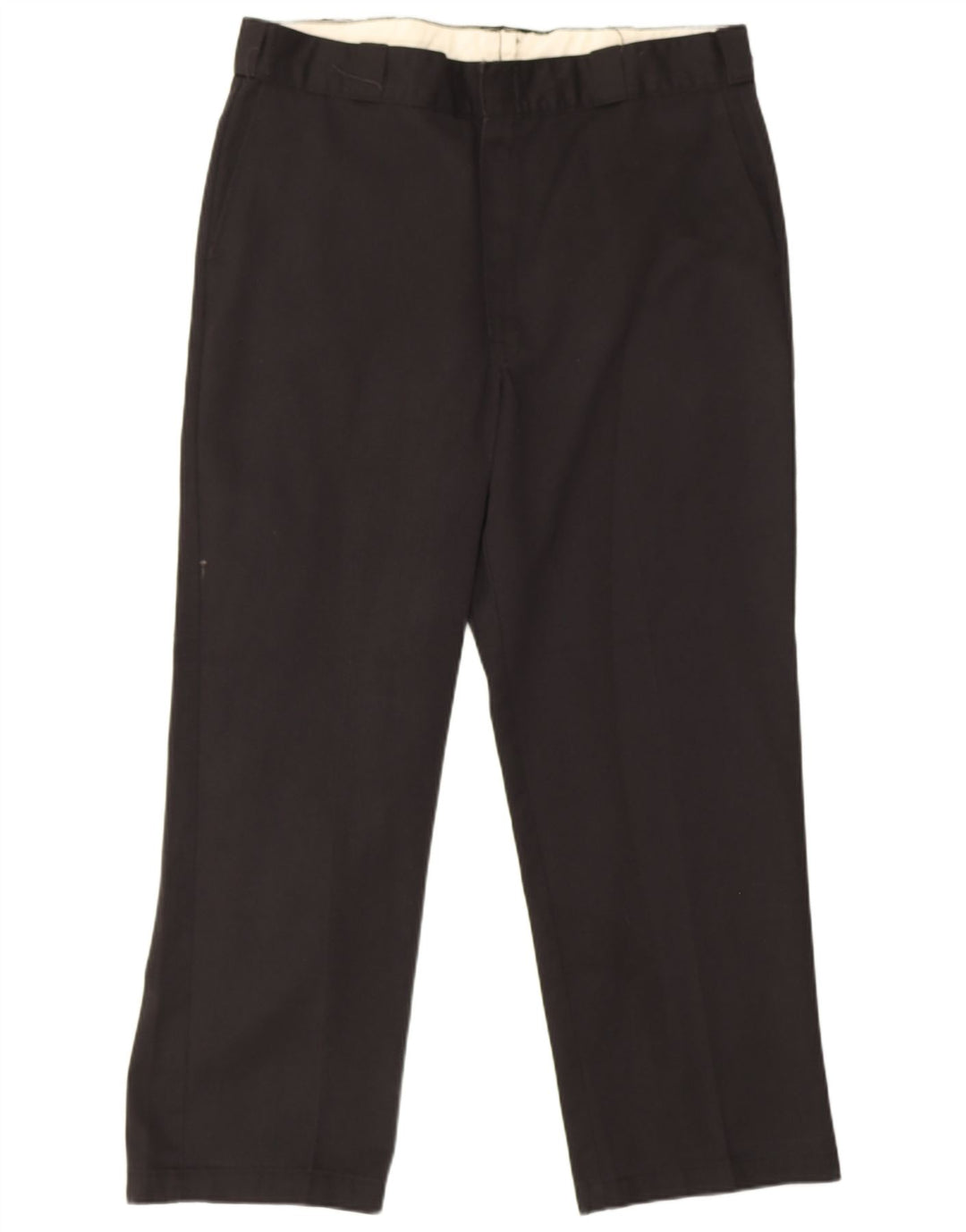 Calças Chino retas masculinas Dickies W38 L29 poliéster preto