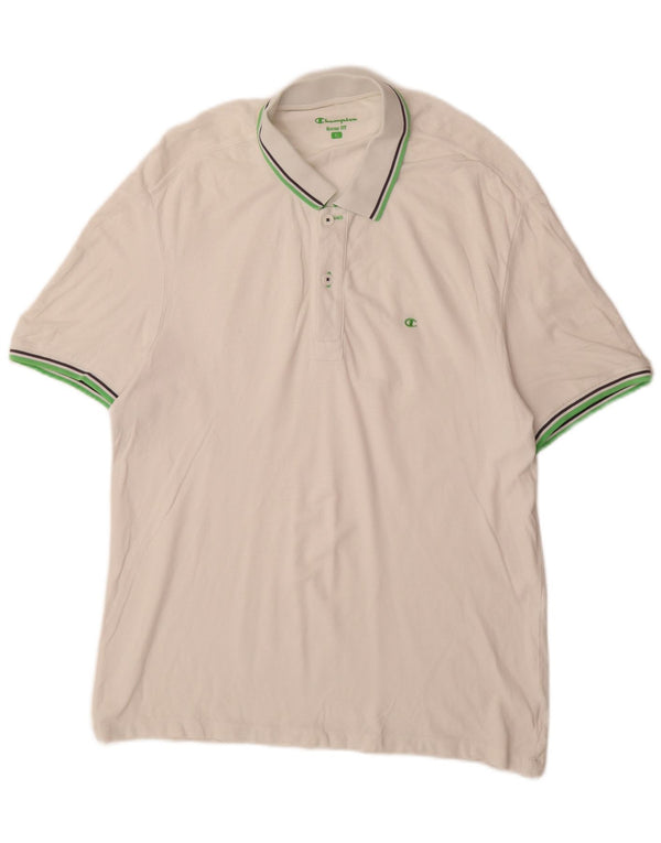 Camisa polo masculina Heritage Fit da CHAMPION XL branca
