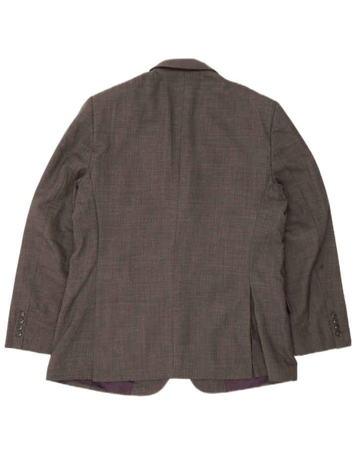 Jaqueta Blazer Marks & Spencer Masculina Performance 2 Botões Reino Unido 42 Grande Cinza