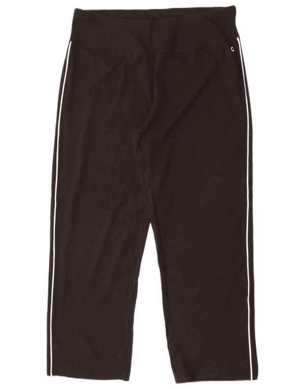 Calça de treino feminina Marks & Spencer UK 20 2XL algodão preto