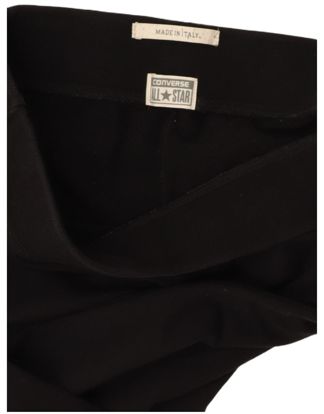 CONVERSE Womens Tracksuit Trousers Joggers UK 12 Medium  Black