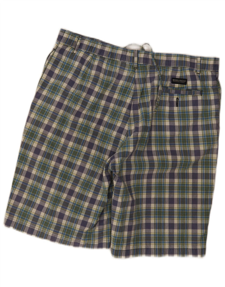 Shorts Chino Regular Masculino Woolrich W38 XL Algodão Xadrez Multicolorido