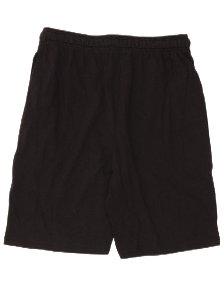 Umbro Mens Graphic Regular Sport Shorts Médio Algodão Preto