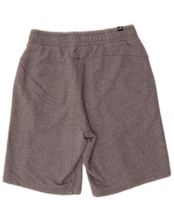 Shorts esportivos masculinos Puma médio cinza manchado de algodão