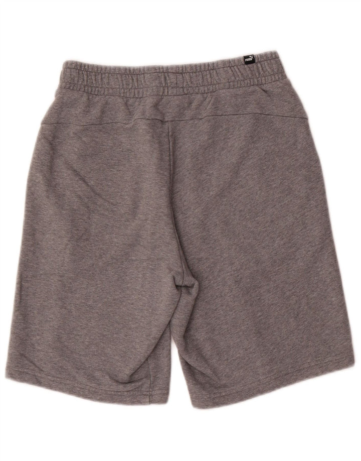 Shorts esportivos masculinos Puma médio cinza manchado de algodão