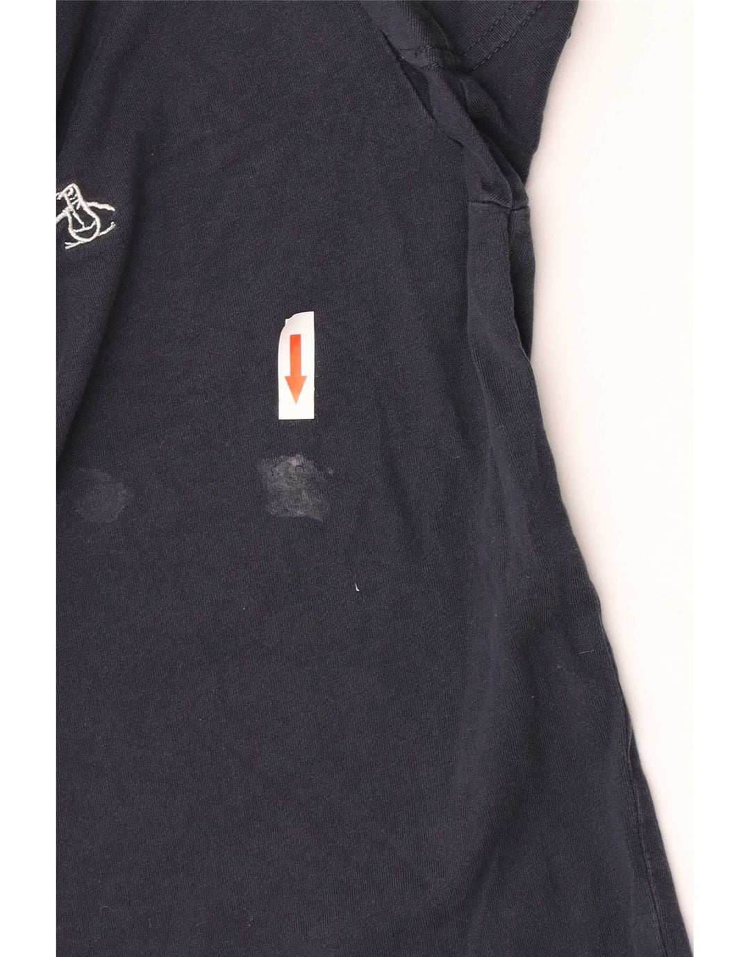 Camiseta masculina Penguin manga curta regular fit top médio algodão azul marinho