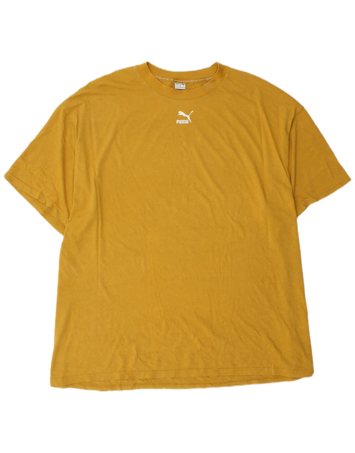 Camiseta masculina PUMA Loose Fit Top XL algodão amarelo