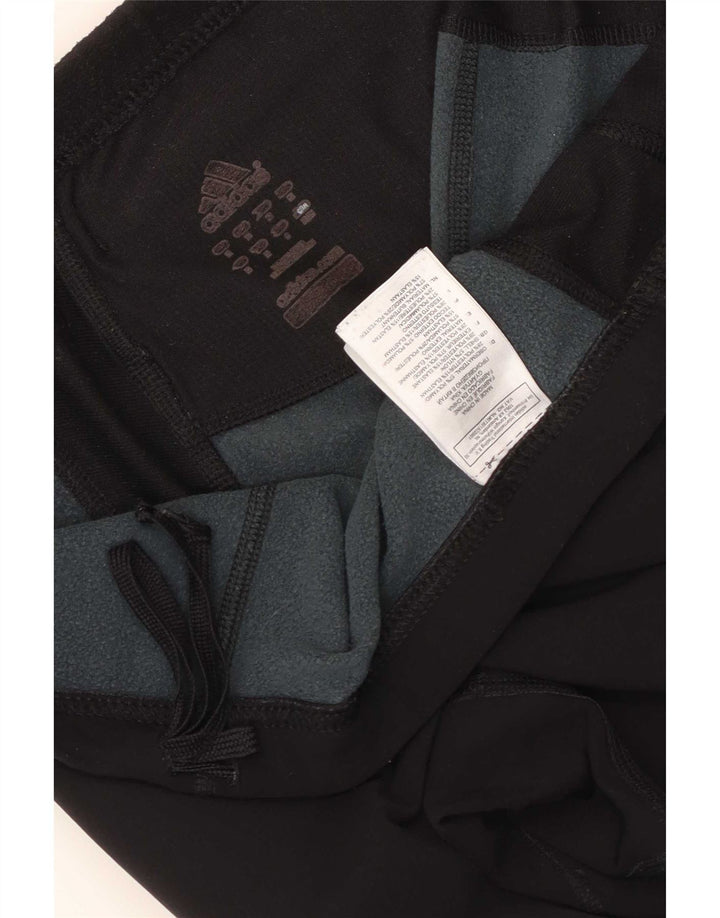 Leggings Adidas Femininas UK 14 Grande Preto Colourblock Poliamida