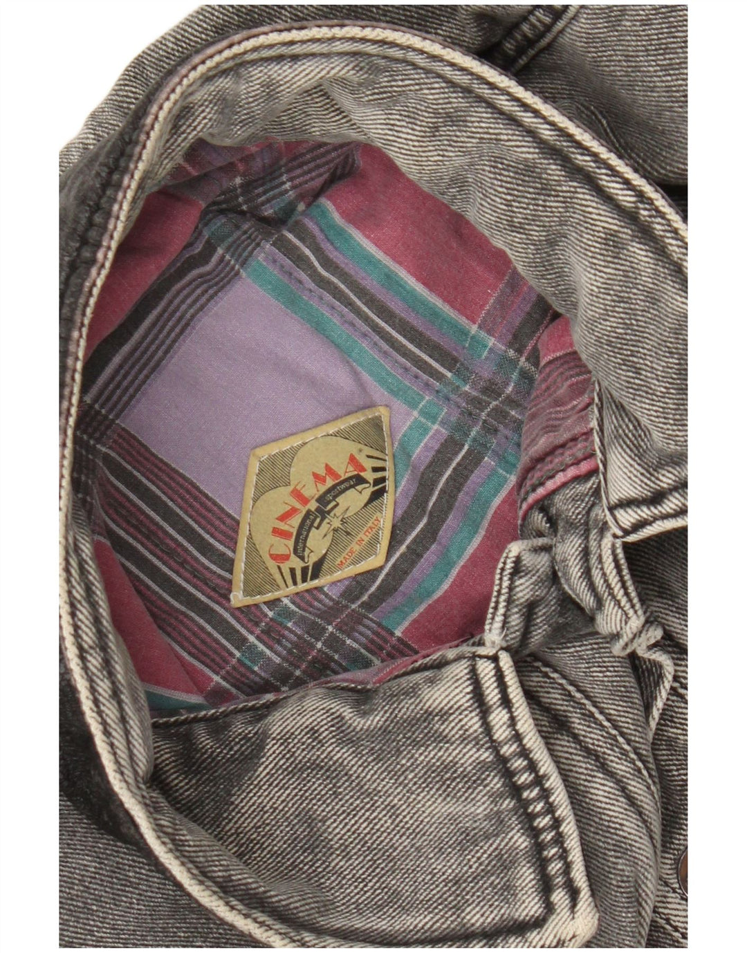 Jaqueta jeans masculina vintage UK 40 grande cinza