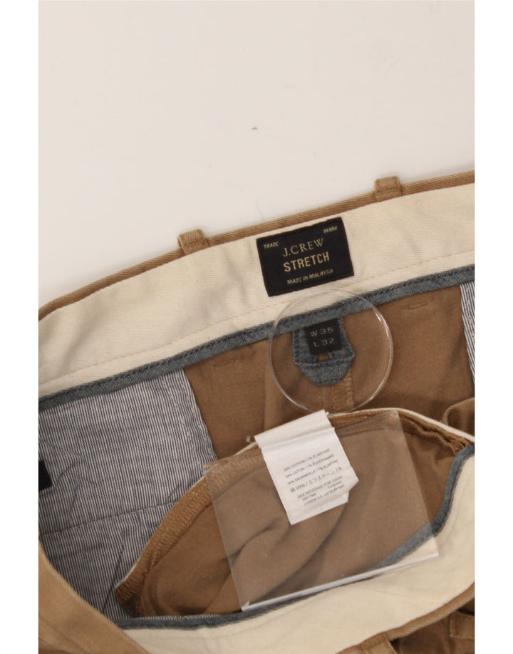 J. CREW Mens Straight Chino Trousers W35 L32 Beige Cotton Vintage J. Crew and Second-Hand J. Crew from Messina Hembry 