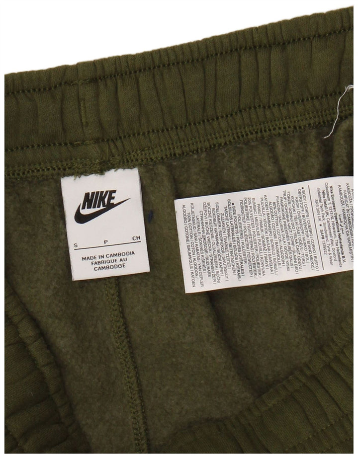 Shorts esportivos masculinos NIKE pequenos de algodão cáqui