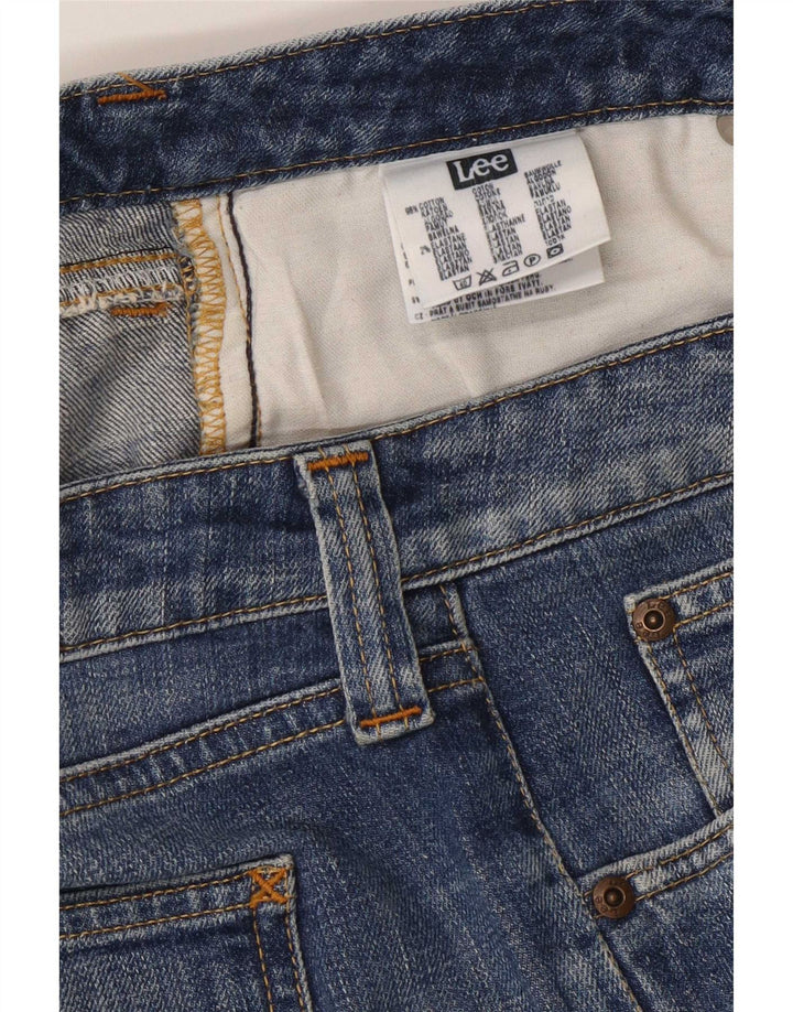 Lee Womens Jinx Bootcut Jeans W33 L33 Azul Algodão