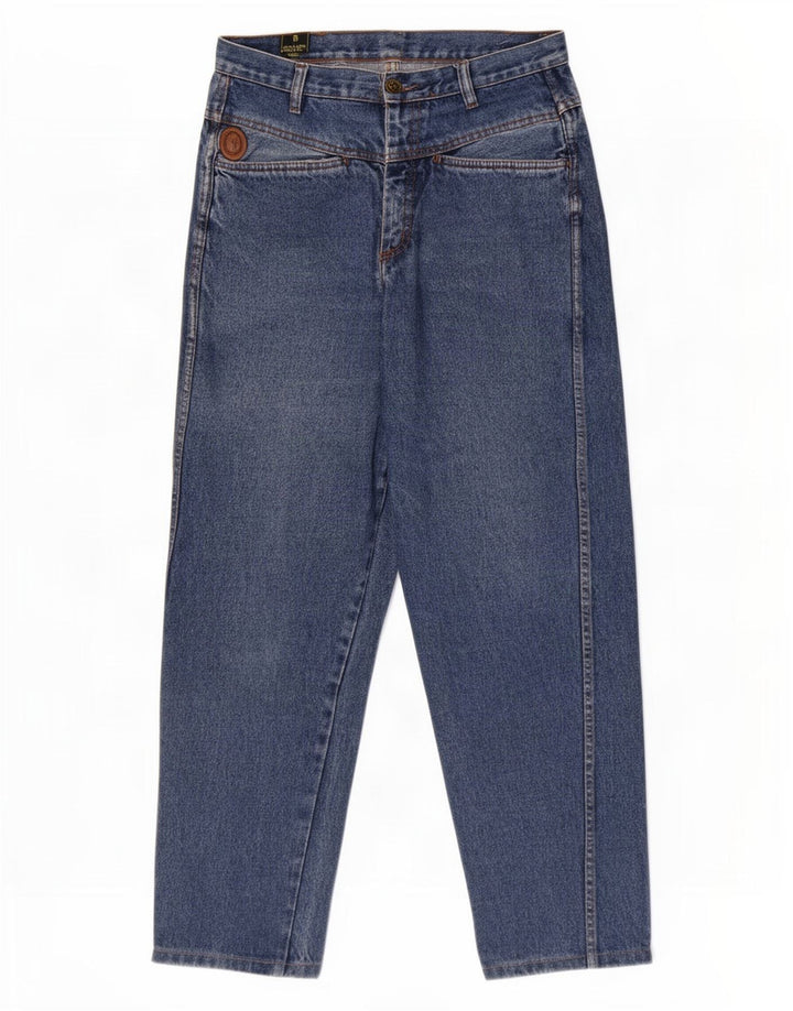 Jeans cônicos femininos Trussardi W30 L29 azul