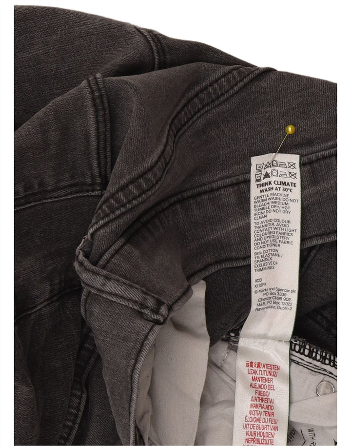 Marks & Spencer Mens Slim Jeans W34 L33 Algodão Cinza